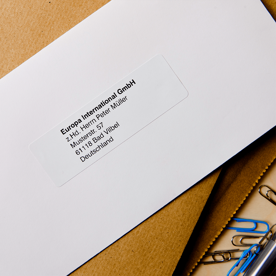 Original DK-11201 Adressetikettenrolle von Brother – Schwarz auf Weiß, 29 × 90 mm 3